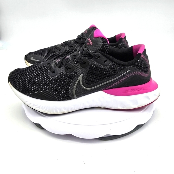 Nike Shoes Women's 9 Renew Run 2 Cave Purple Hyper Pink Black CK6360-004 - Picture 1 of 10